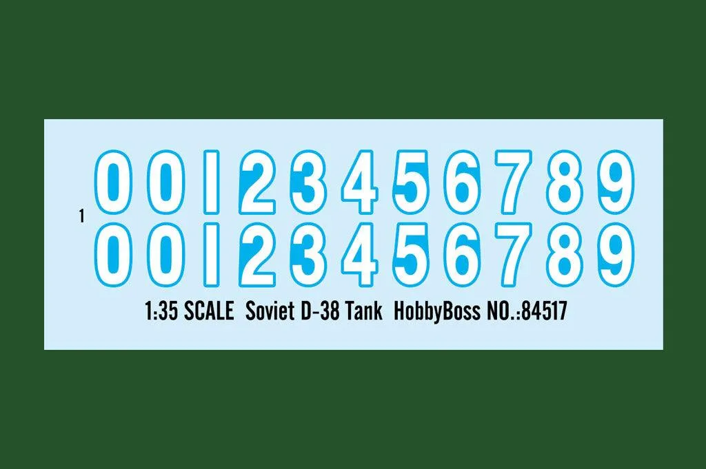1/35 Hobby Boss Soviet D-38 Tank 84517