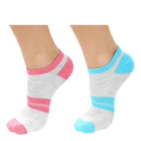 2-pack Lady Low-cut Pink/Grey