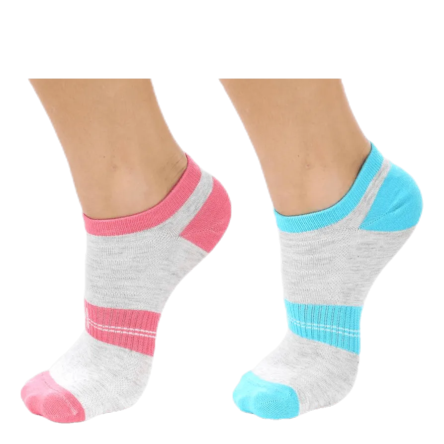 2-pack Lady Low-cut Pink/Grey