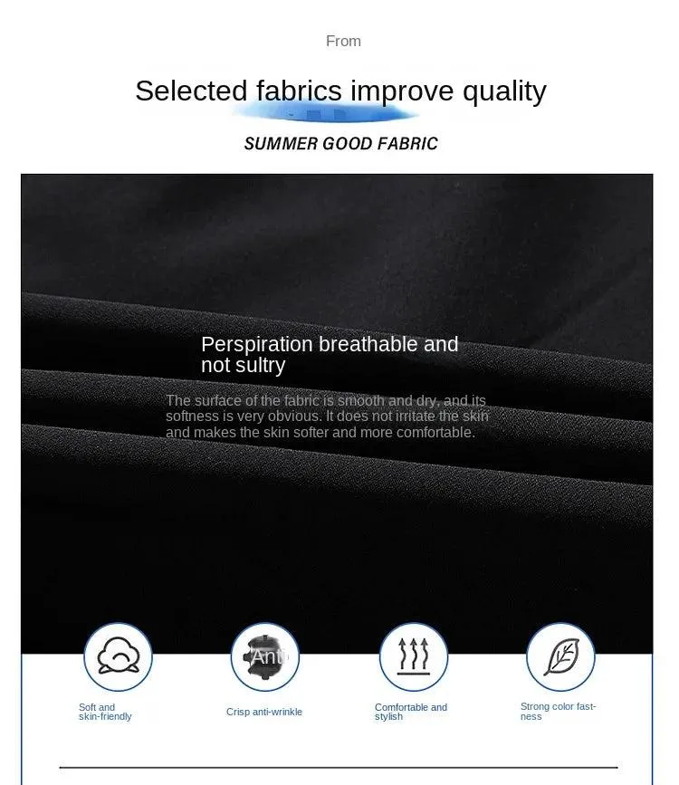 2024 Casual Sports Shorts for Men's Summer Ice Silk Cool