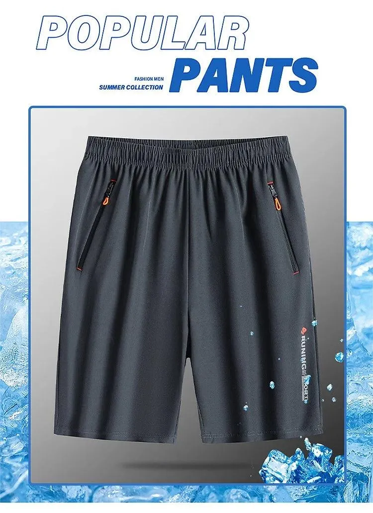 2024 Casual Sports Shorts for Men's Summer Ice Silk Cool