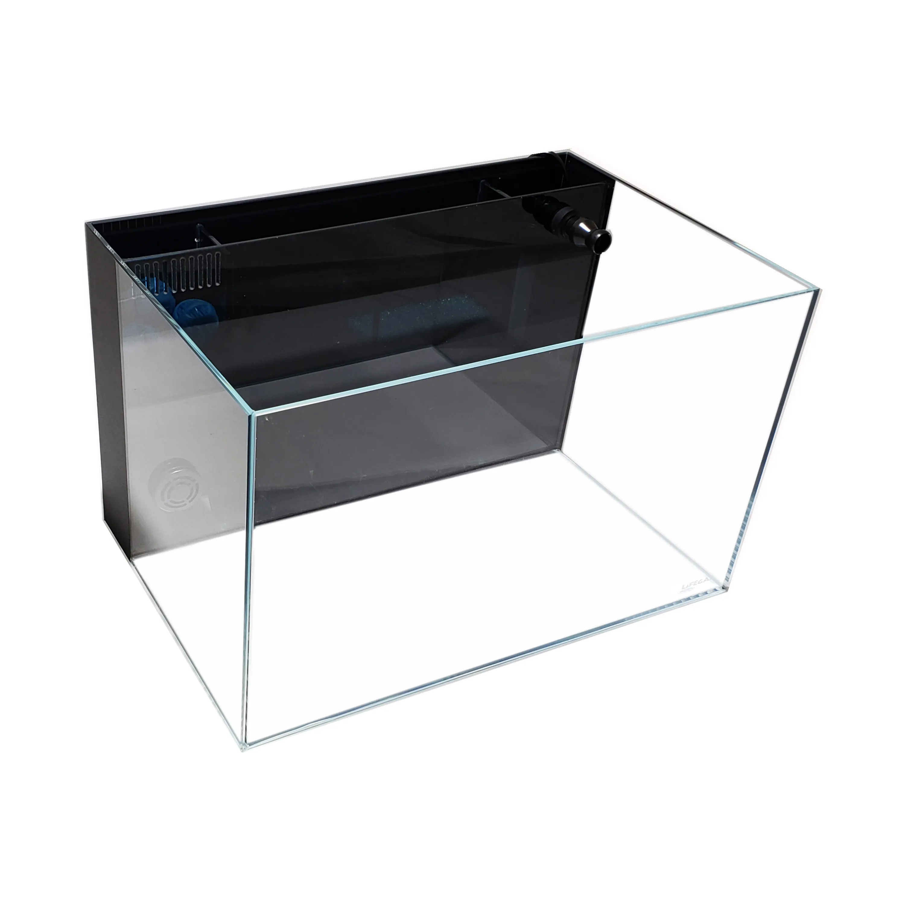 24 Gallon Ultra Low Iron CRYSTAL Aquarium Kit with Built in Back Filter