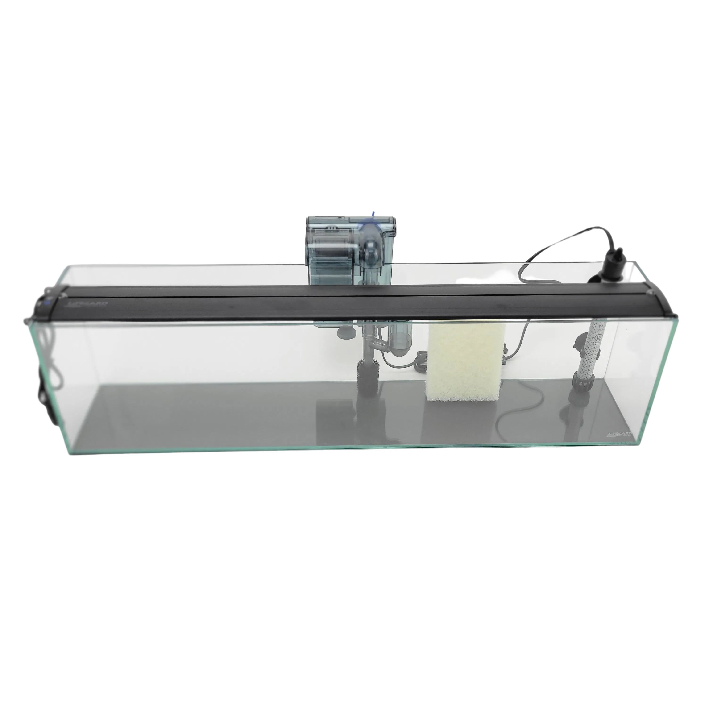 6 Gallon Ultra Low Iron Glass Bookshelf Aquarium Kit 5mm (29.92"x5.90"x7.87")