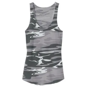 Alternative Women's Grey Camo Meegs Eco-Jersey Racer Tank