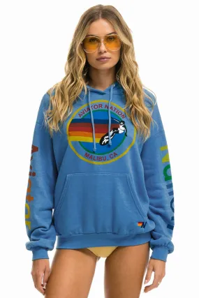 AVIATOR NATION MALIBU RELAXED PULLOVER HOODIE - COBALT
