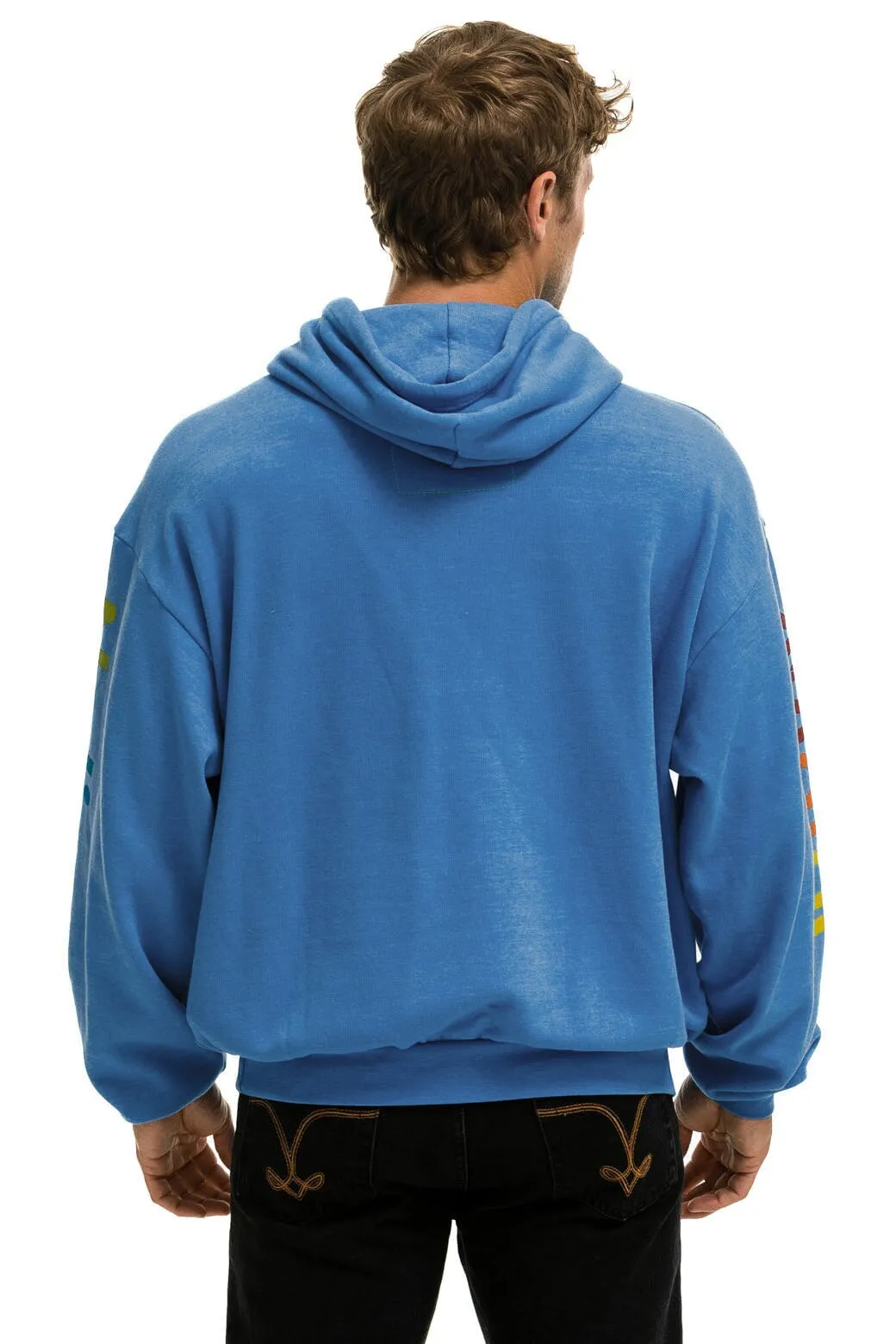 AVIATOR NATION MALIBU RELAXED PULLOVER HOODIE - COBALT