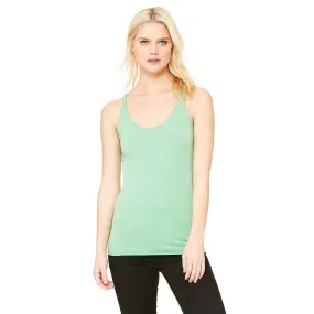 Bella   Canvas Women's Green Triblend Racerback Tank
