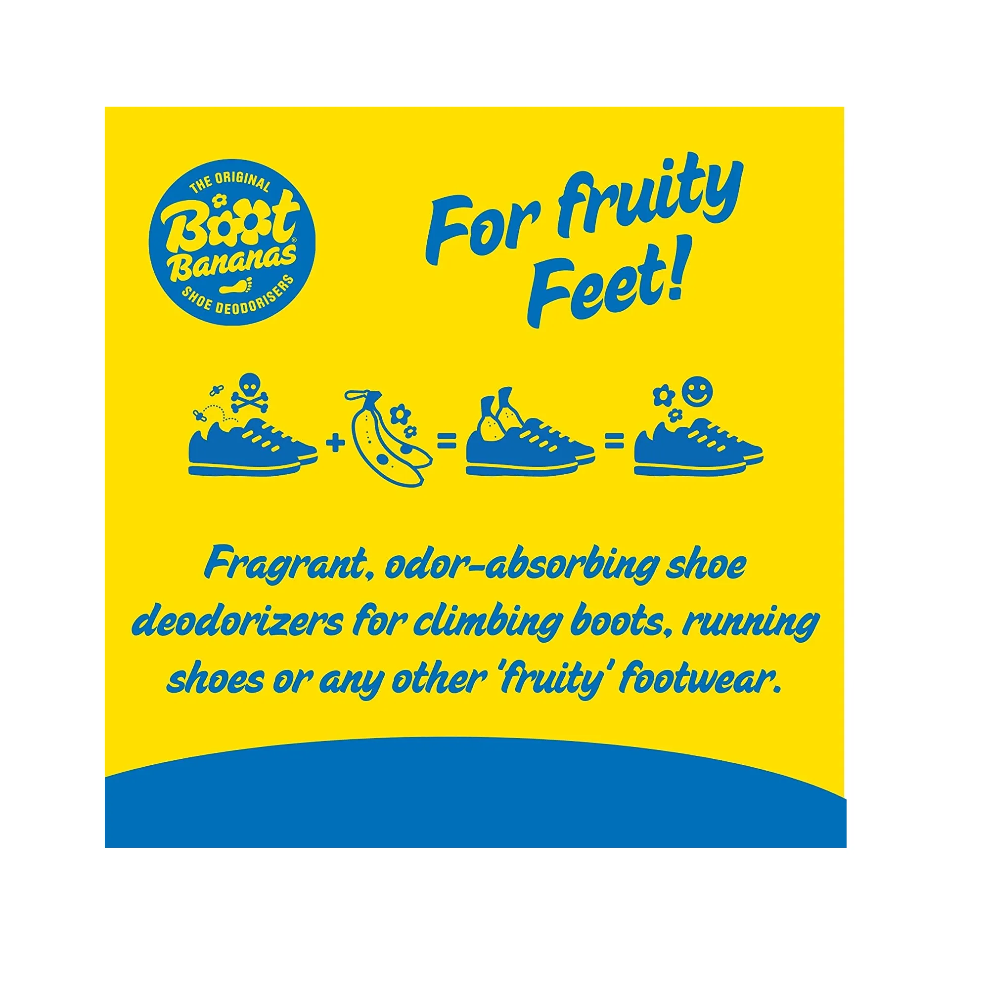 Boot Bananas Original Shoe Deodorizer  Long-Lasting Reusable Sports Shoe