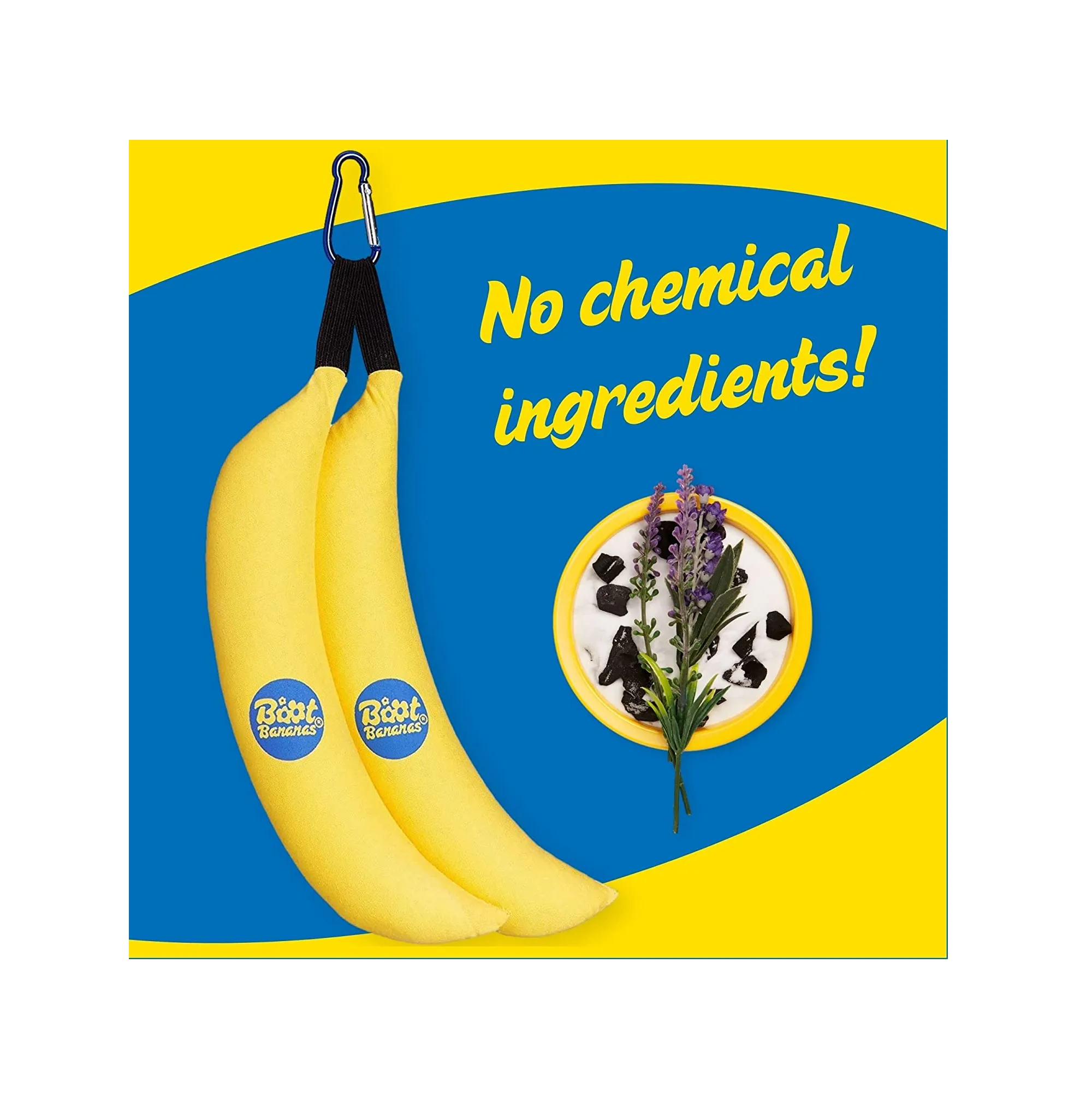 Boot Bananas Original Shoe Deodorizer  Long-Lasting Reusable Sports Shoe