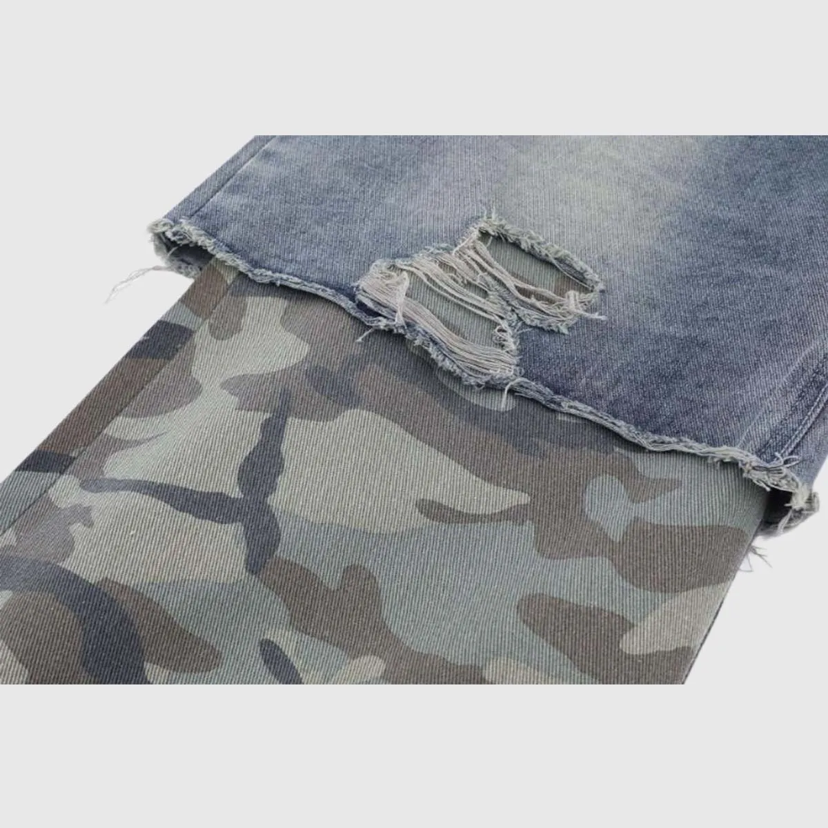Camouflage Patchwork Jeans