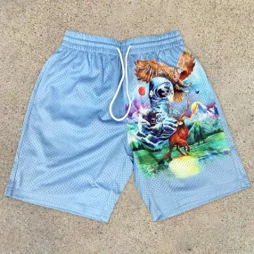 Casual fashion sports print shorts