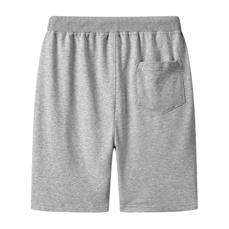 Casual Shorts Men Summer New Men's Fashion Solid Wild Knee Length Pants Slim Drawstring Beach Shorts Male