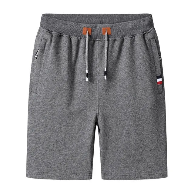 Casual Shorts Men Summer New Men's Fashion Solid Wild Knee Length Pants Slim Drawstring Beach Shorts Male