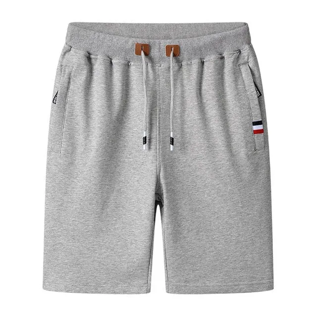 Casual Shorts Men Summer New Men's Fashion Solid Wild Knee Length Pants Slim Drawstring Beach Shorts Male