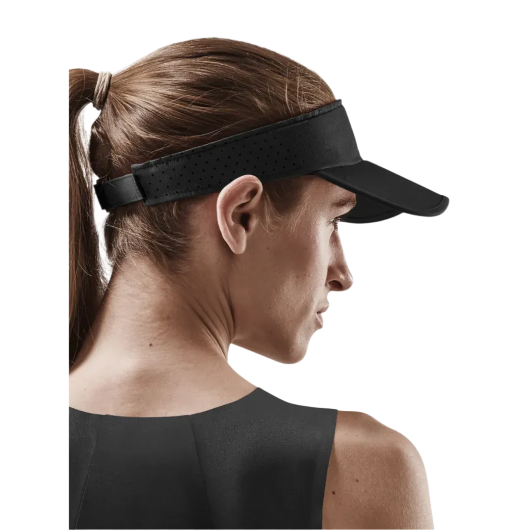 CEP Unisex's Run Foldable Visor - Black