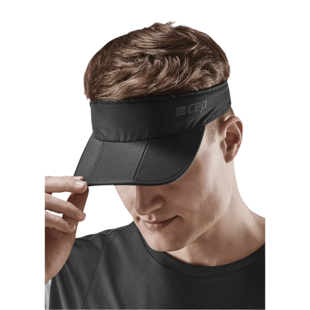 CEP Unisex's Run Foldable Visor - Black
