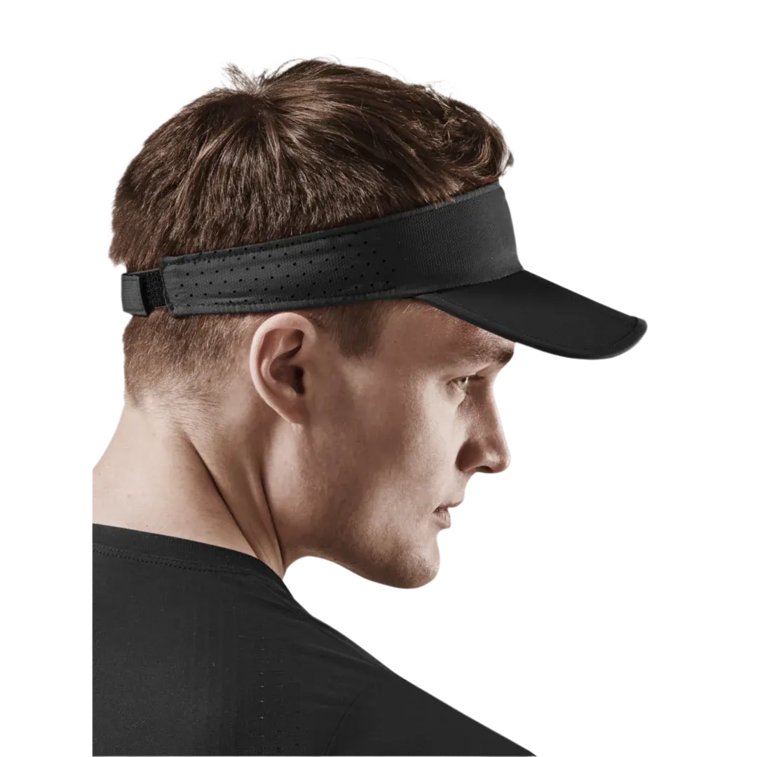 CEP Unisex's Run Foldable Visor - Black