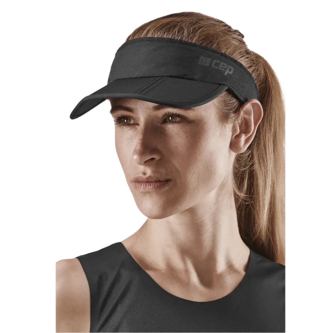 CEP Unisex's Run Foldable Visor - Black