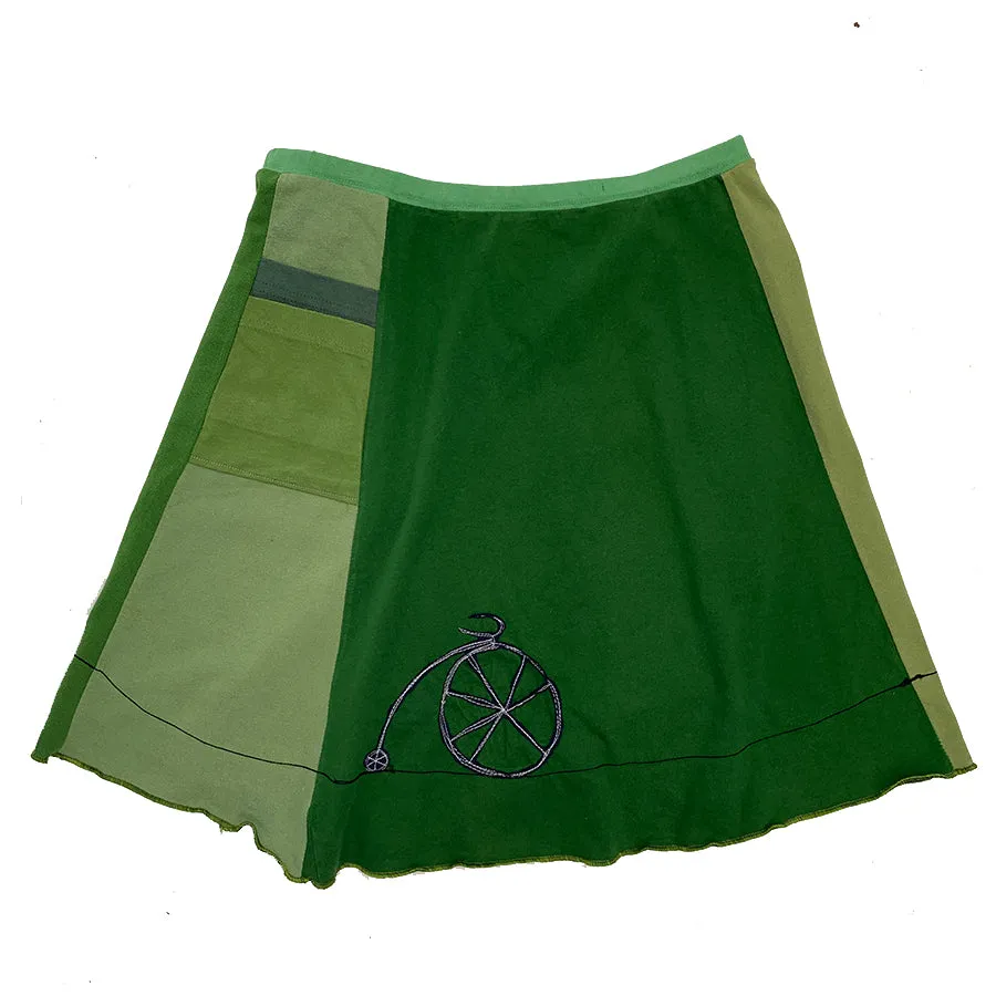 Classic Appliqué Skirt-Bike