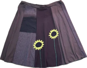 Classic Appliqué Skirt-Sunflower