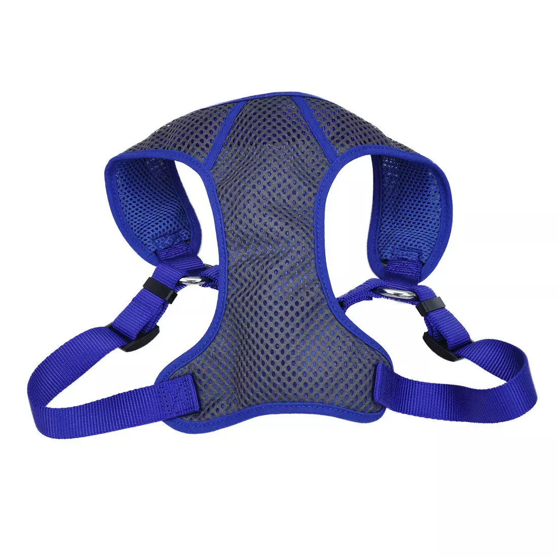 Comfort Soft Sport Wrap Adjustable Grey with Blue Dog Harness