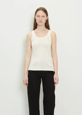 Cotton Jersey Tank — Light Cream