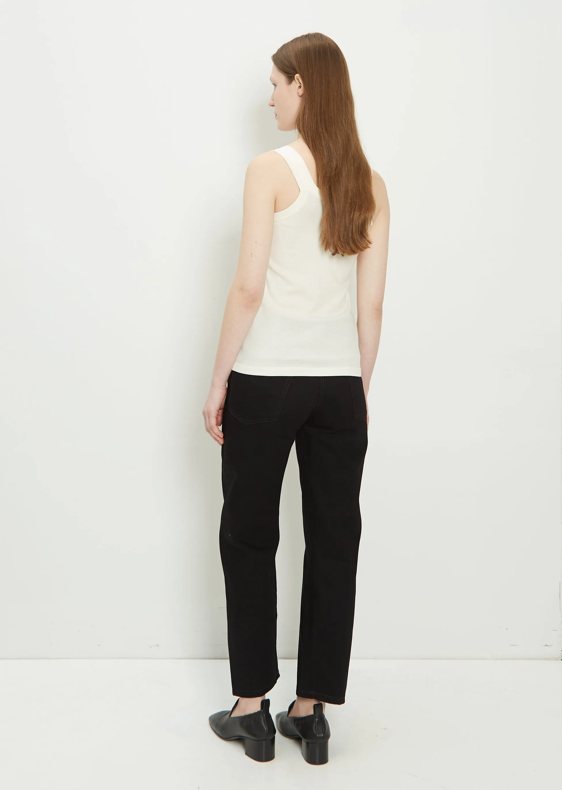 Cotton Jersey Tank — Light Cream