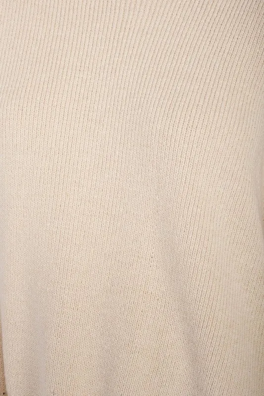 Cozy Casual Oversized Long Sleeve Sweater Top