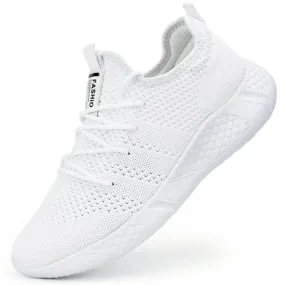 Damyuan Mens Running Shoes Athletic Sport Casual Walking Shoes Fashion Sneakers Lightweight Breathable Mesh Soft Sole, White, 10