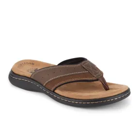 Dockers Briar Men's Leather Slides with Memory Foam Footbed