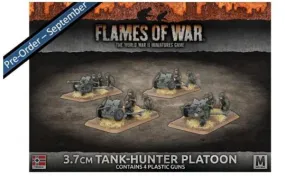 Flames Of War (WWII): (Iron Cross) 3.7cm Tank-hunter Platoon (Plastic)