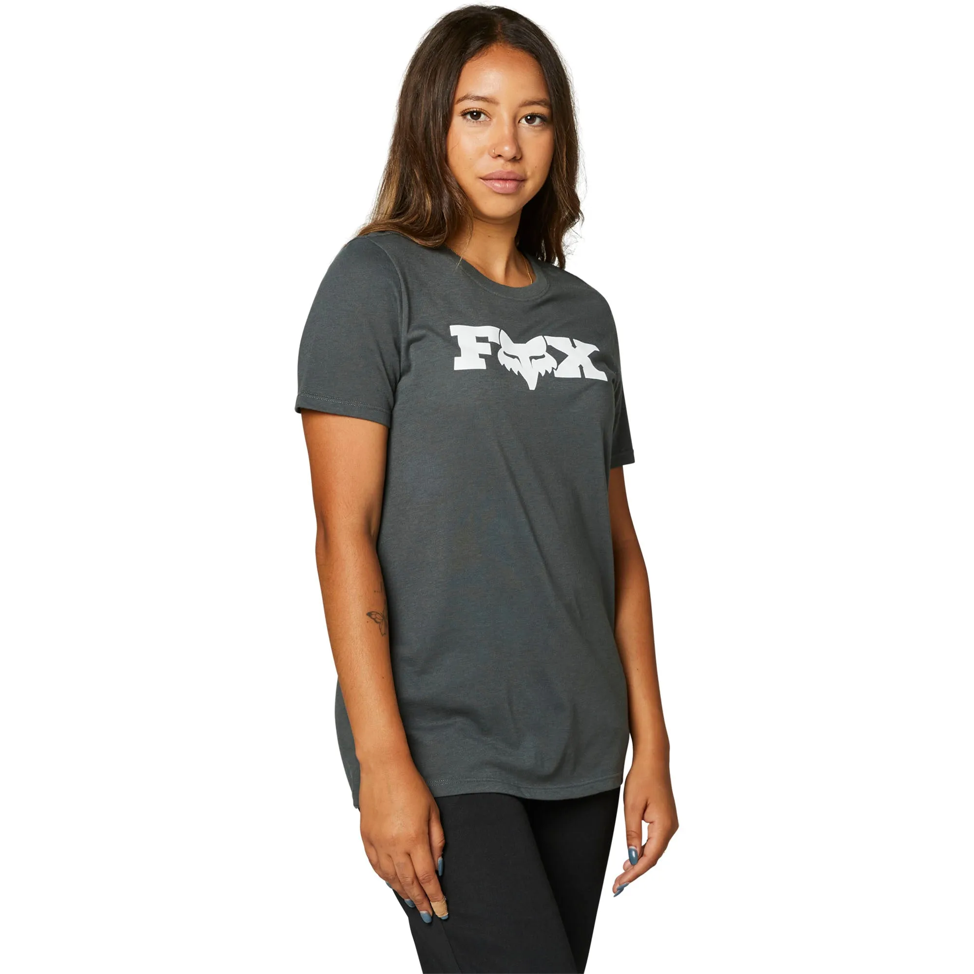 Fox Racing  Womens Dark Shadow Bracer Tee T-Shirt Short Sleeve Relaxed Fit