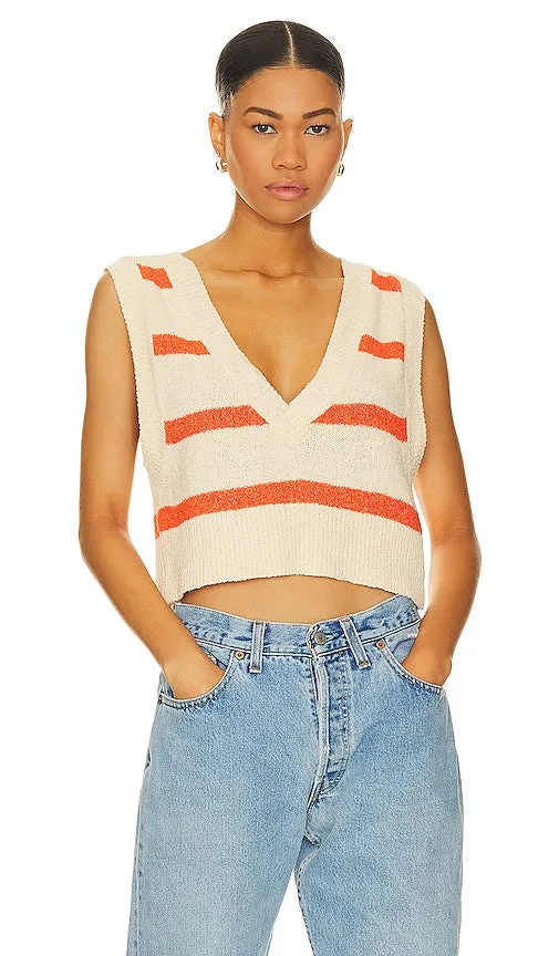 Free People Santa Monica Vest in Cream
