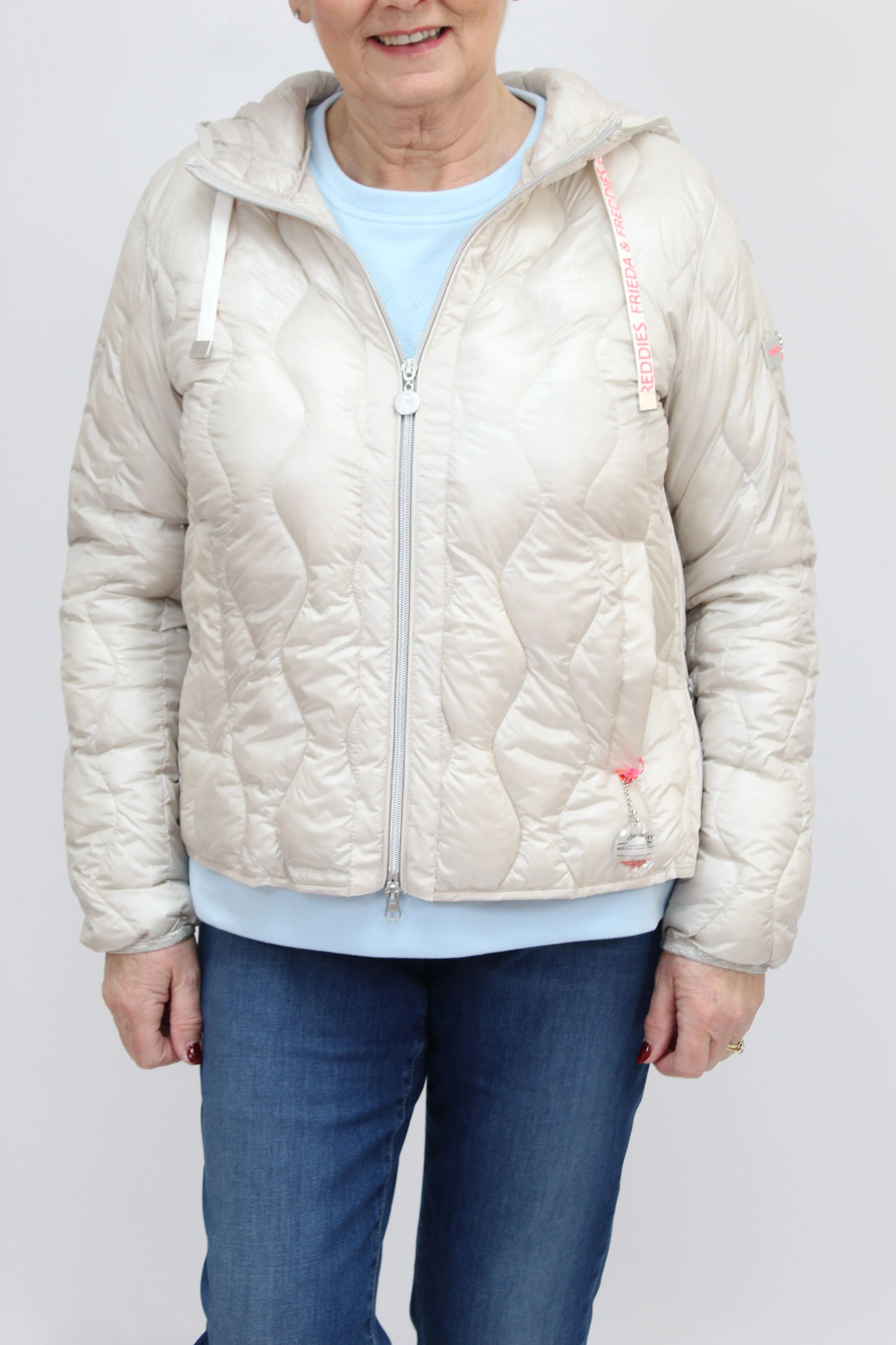 FRIEDA & FREDDIES Cream Padded Jacket