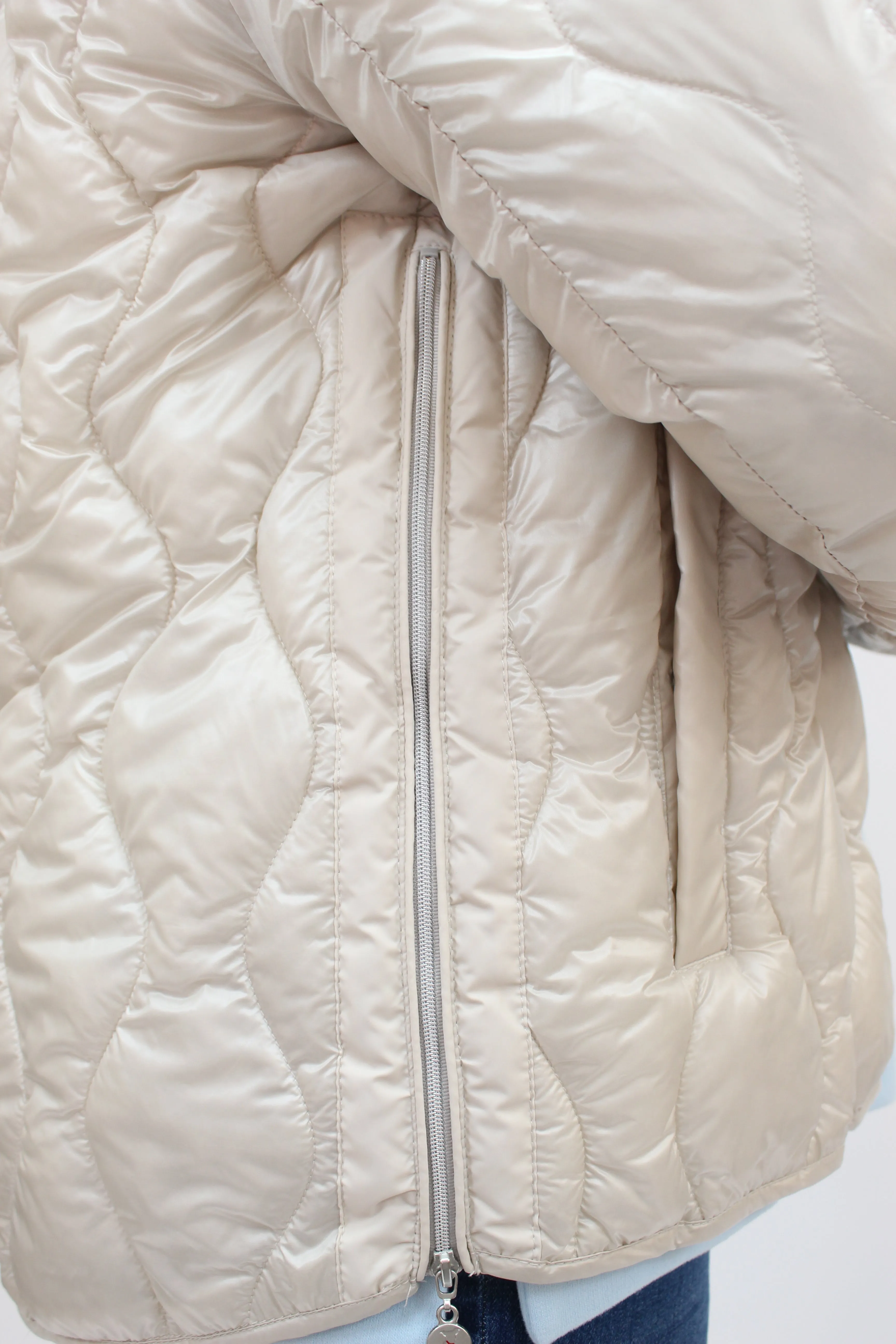 FRIEDA & FREDDIES Cream Padded Jacket