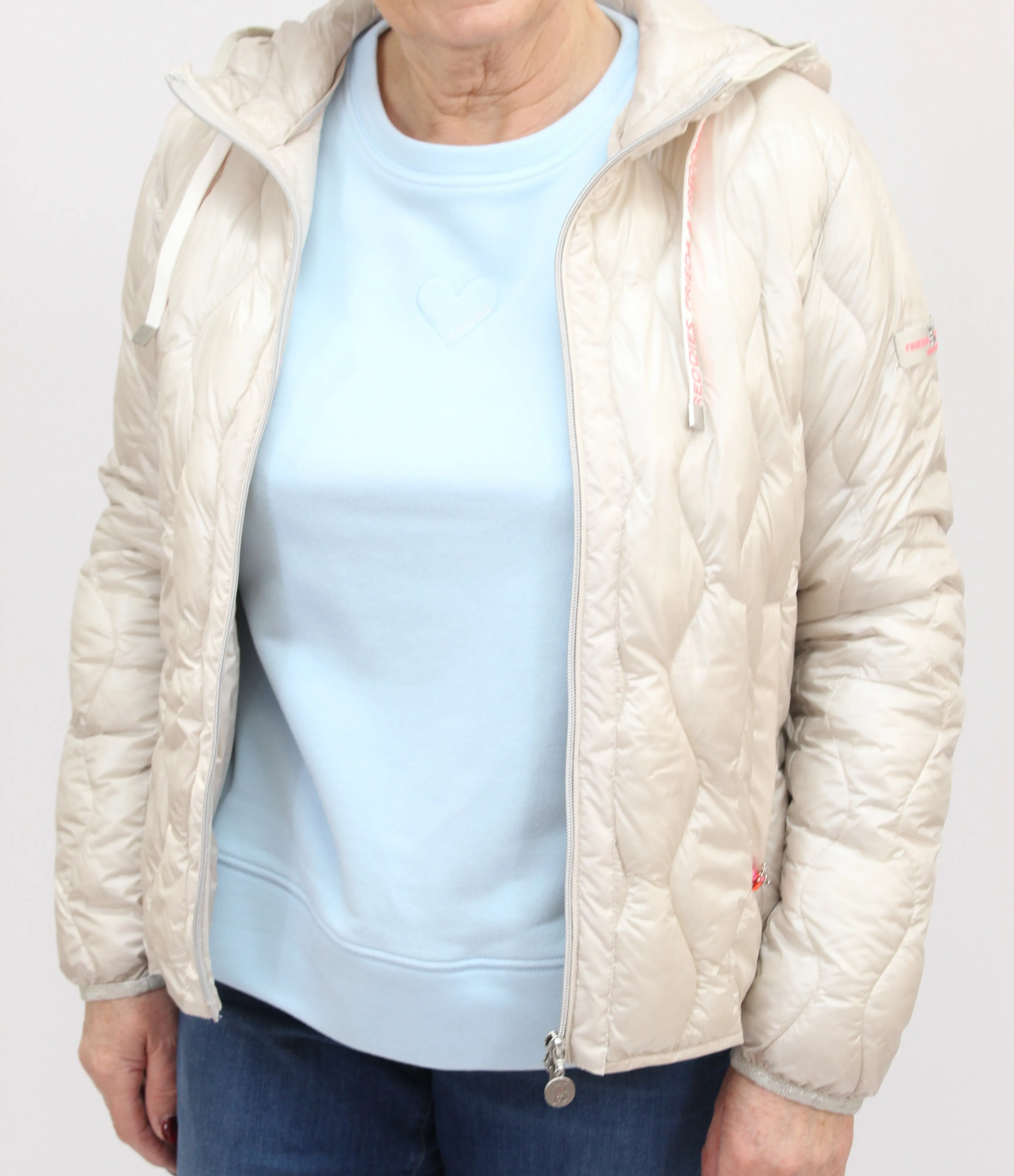 FRIEDA & FREDDIES Cream Padded Jacket