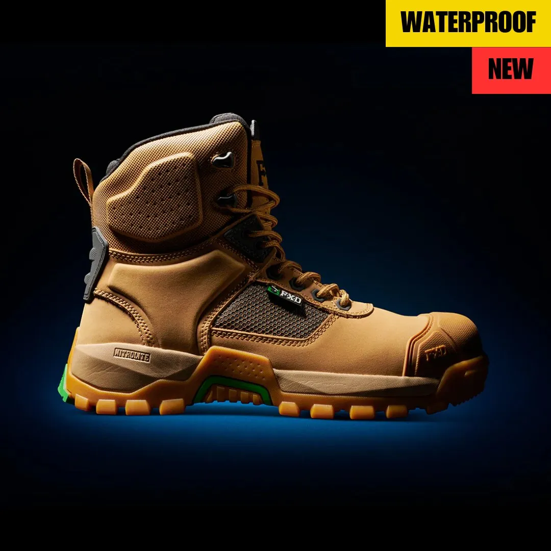 FXD WB-1WP WATERPROOF WORK BOOTS - WHEAT