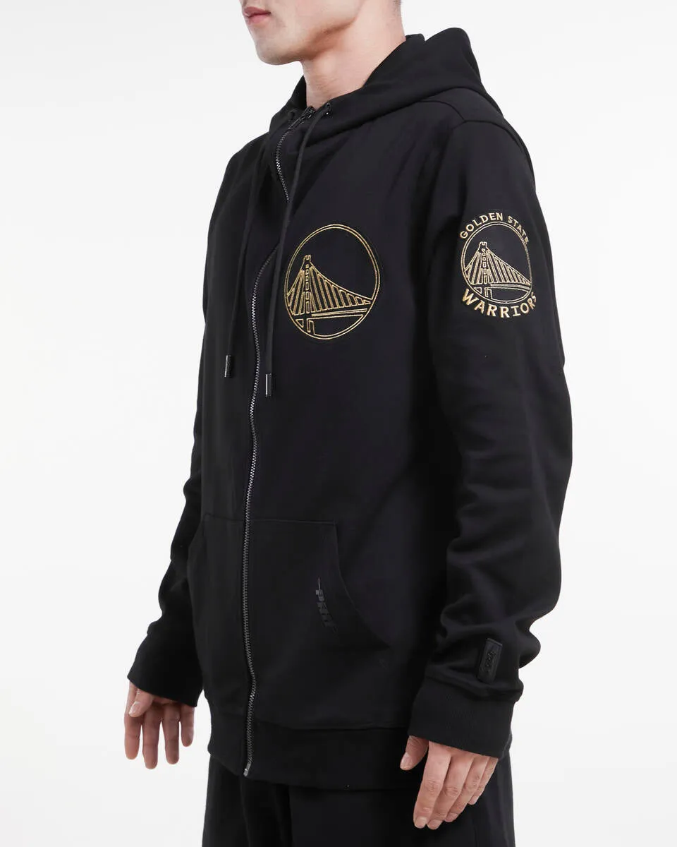 Golden State Warriors Black And Gold DK FZ PO Hoodie