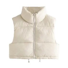 HIGH NECK PADDED WAISTCOAT