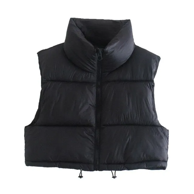 HIGH NECK PADDED WAISTCOAT