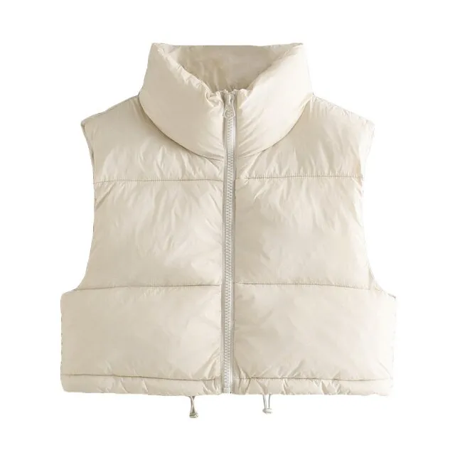 HIGH NECK PADDED WAISTCOAT