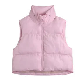 HOODED PADDED WAISTCOAT