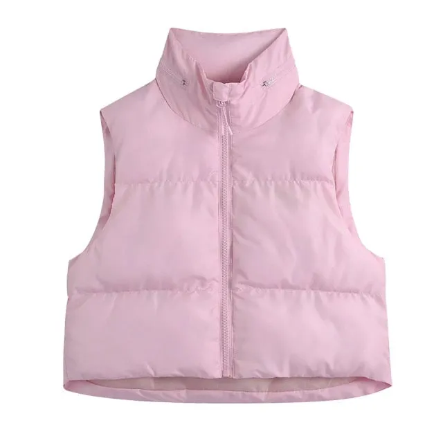 HOODED PADDED WAISTCOAT