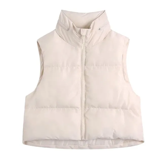 HOODED PADDED WAISTCOAT