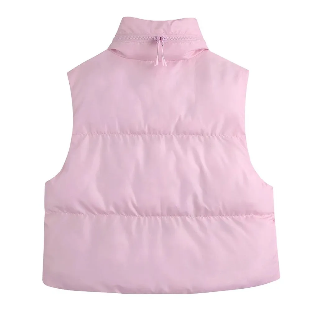 HOODED PADDED WAISTCOAT
