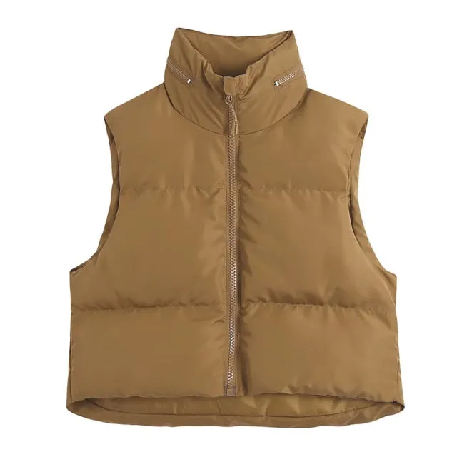 HOODED PADDED WAISTCOAT