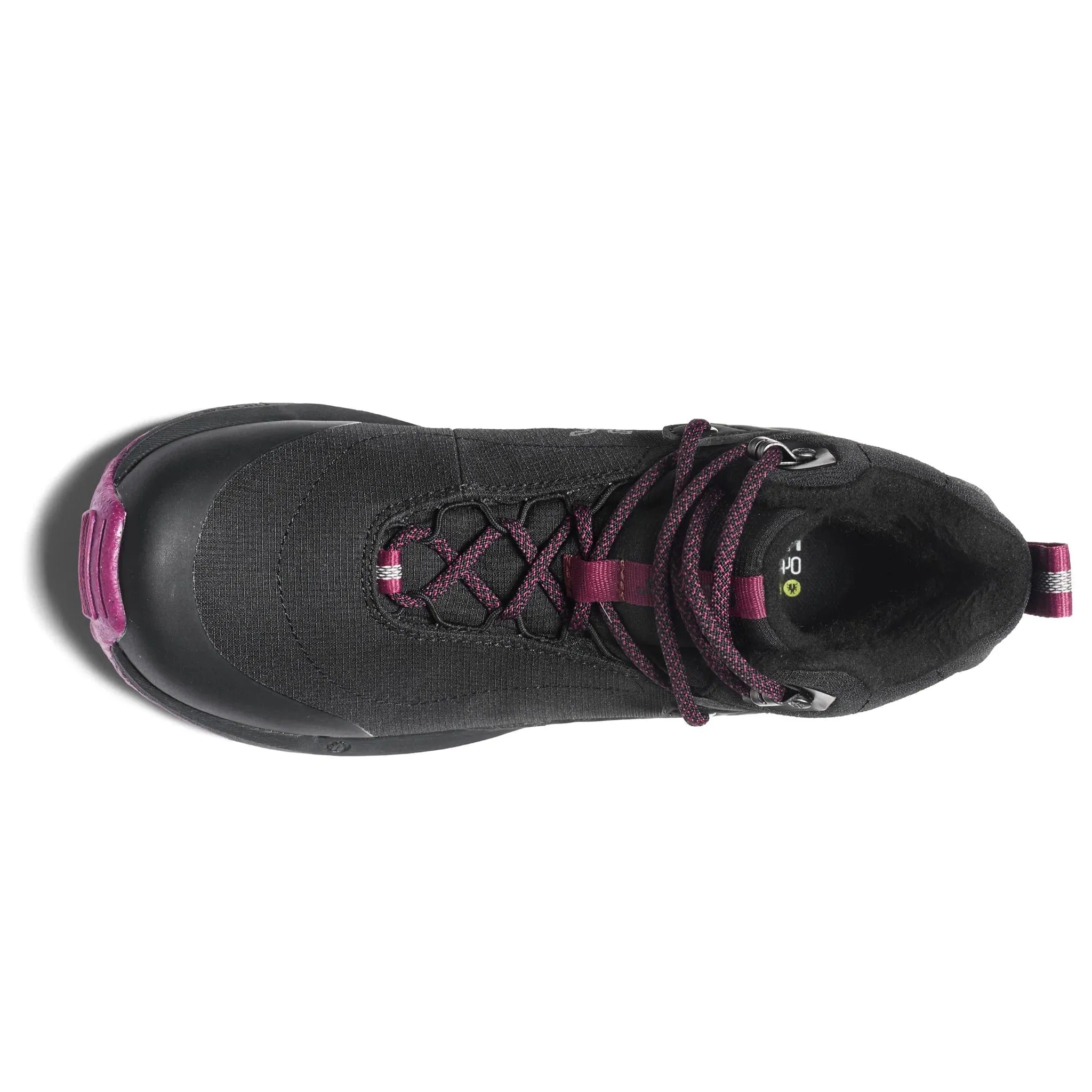 Icebug Women's Pace3 BUGrip Winter Boots- Black/ Hibiscus