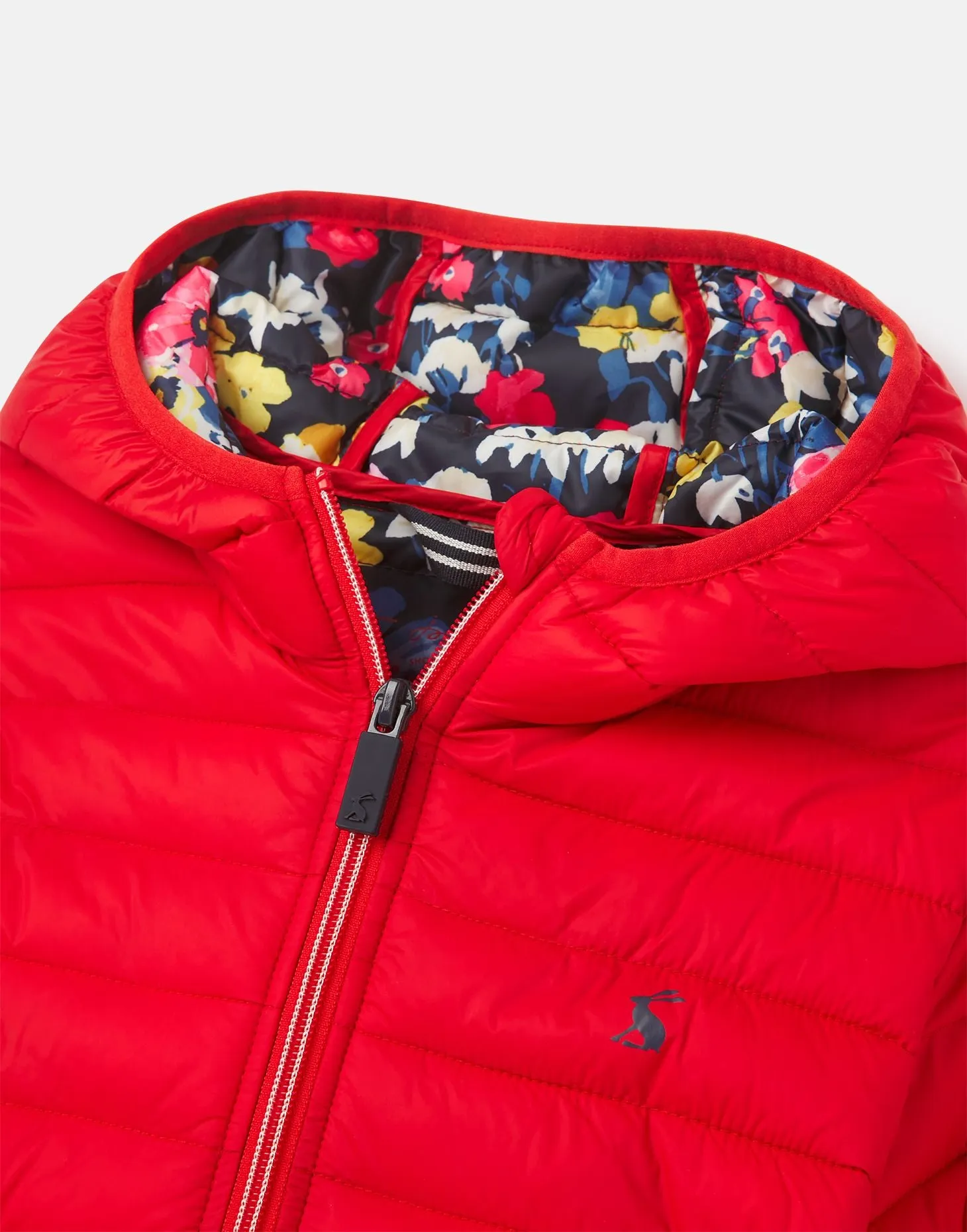Joules Girls Packable Jacket with Hood  215165 Kinnaird Red *