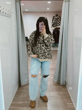 Leopard Knit Sweater