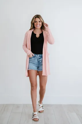 Lola Cardigan- Peach
